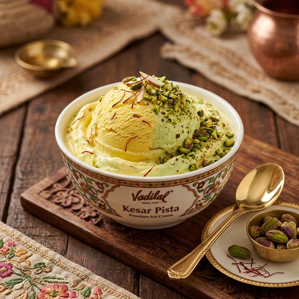 Vadilal Kesar Pista - Ice Cream